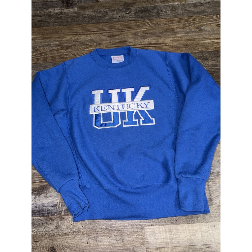Vintage Crable Sportswear Kentucky Wildcats Sweatshirt Blue Mens Medium USA Made